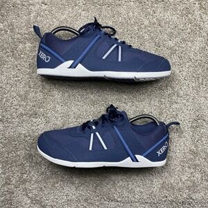 NEW Xero Shoes Prio Blue White Perform Barefoot Zero Drop Men's 8 Shoes Sneakers